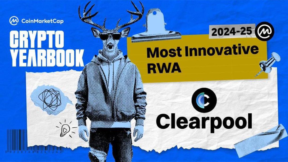 CryptonationN's tweet image. ⚡️ Clearpool Wins "Most Innovative RWA" Award from CoinMarketCap's 2024-25 Crypto Yearbook

Recognized for pushing the boundaries of on-chain innovation and redefining institutional liquidity in DeFi ( $CPOOL )

coinmarketcap.com/yearbook-2024