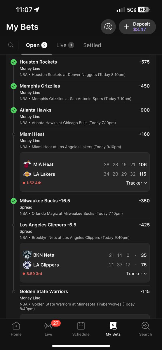 RIP Parlay fuck the Heat