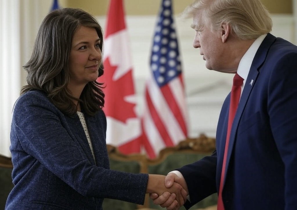 yegwave's tweet photo. Alberta has refused to sign a joint statement with the other premiers and the prime minister on responding to U.S. president-elect Donald Trump’s potential tariffs. 

Premier Smith rejected export tariffs on Alberta’s energy and products and opposed cutting off energy supplies to the U.S. She emphasized that Alberta won’t accept federal policies that hurt its economy and called for a national strategy to reduce Canada’s reliance on the U.S. as a primary customer.