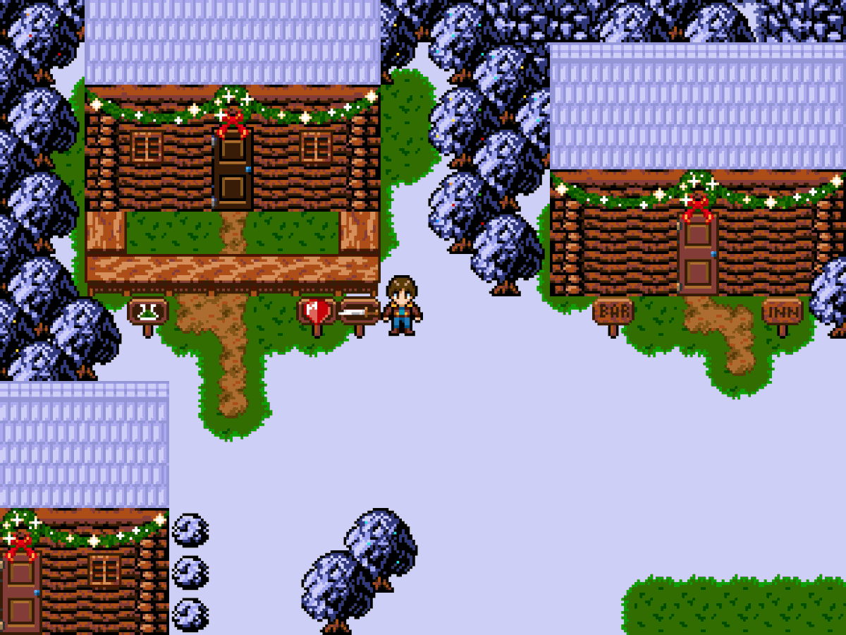 HushPuppyGames's tweet photo. Christmas village

#rpgmaker #pixelart #jrps #retrogame #indiegame https://t.co/igZwtMMdVC