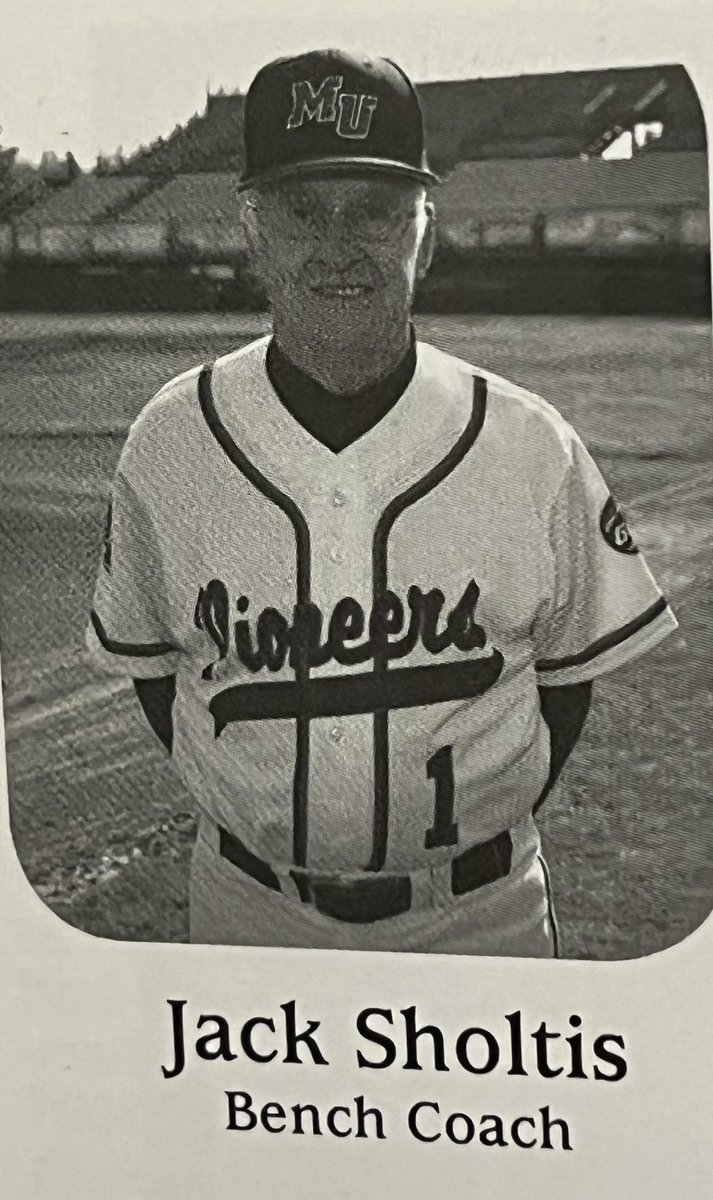 Stark County &amp; our baseball family lost a legend in Jack Sholtis. Jack loved the game of baseball. He coached all of his life &amp; made a difference in many of our lives! We thank him for his mentorship, leadership, &amp; most of all his friendship. Prayers to his wife Joyce &amp; family!
