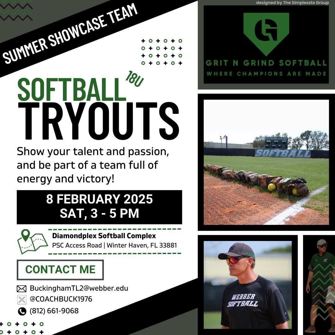 coachbuck1976's tweet photo. Staff 4 the summer complete!  Excited 2 announce the addition of Kylie Bright &amp; Grace Kidwell to the GnG 18U staff! If you’re looking 4 something different this summer, consider Grit N Grind. Led by experienced college players/coaches who’s only goal is help you reach yours❤️💪🏻🥎 https://t.co/lVCtymwiLG