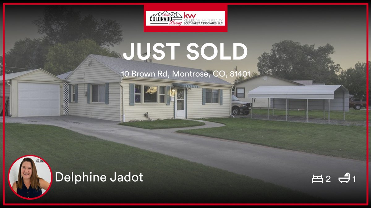 TeamCoLiving's tweet photo. 🛌 2 🛀 1
📍 10 Brown Rd, Montrose, CO, 81401

My latest sale on RateMyAgent.
CAR  FA.100086780
https://t.co/7xvXnWzTyA

...
#ratemyagent #realestate https://t.co/9I8EcUuAER