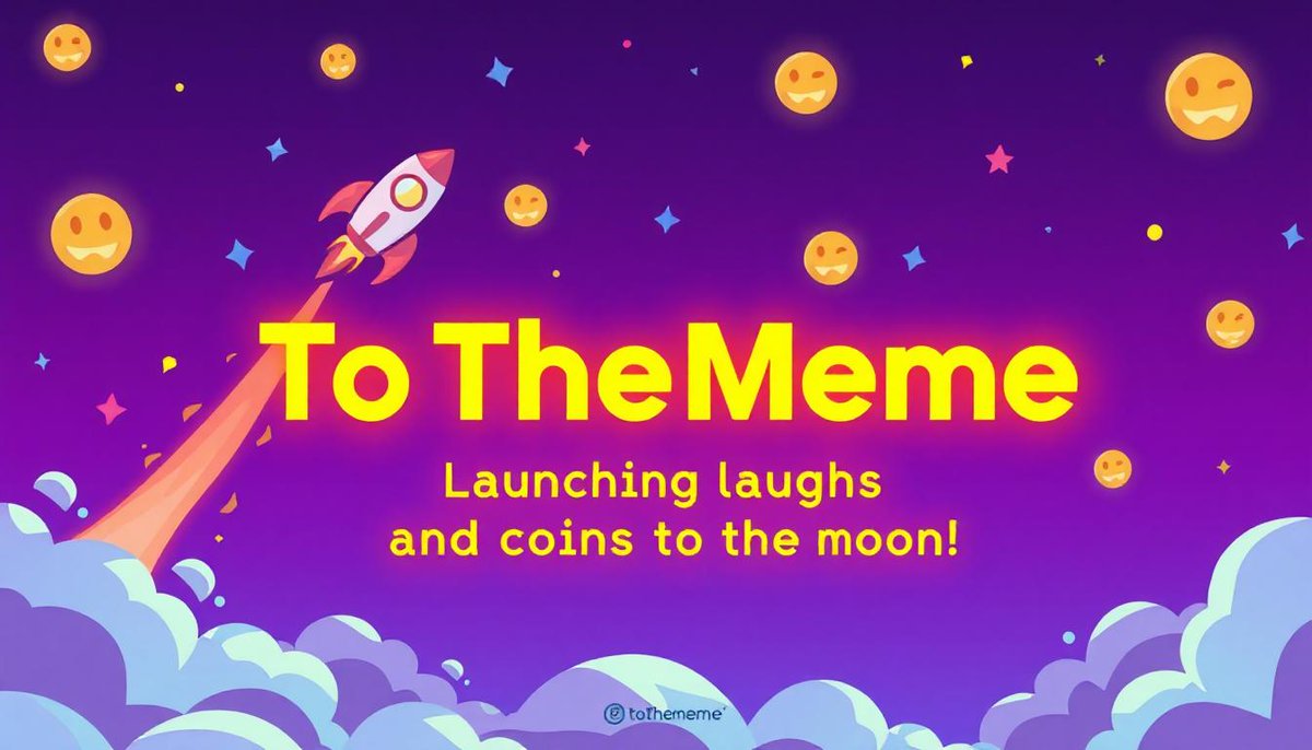 cryptoatthetop's tweet photo. "🚀🌕 The countdown is over! ToTheMeme is ready to take the memeverse by storm! 😂💰 Check out our new banner and join the revolution where memes meet the moon. Let’s blast off together! #ToTheMeme #MemeCoin #CryptoFun" https://t.co/tsMyFgnPqS