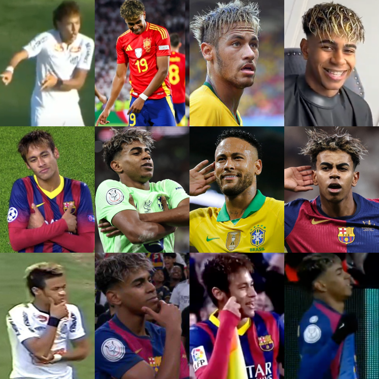 InvictosSomos's tweet photo. La máxima inspiración del Golden Boy. 

Neymar Júnior  x  Lamine Yamal.

EL JOGA BONITO ESTÁ VIVO.
