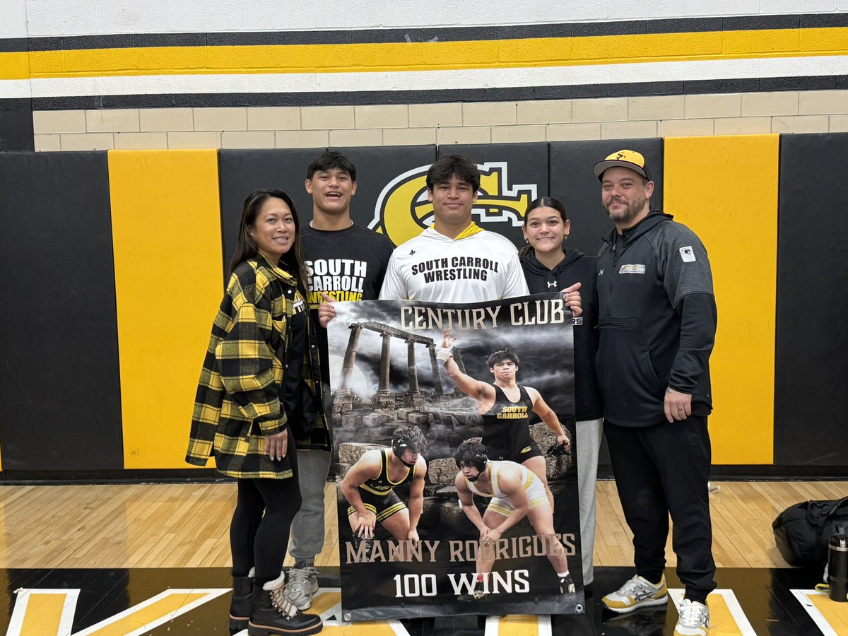100 win club💪🏼💪🏼!! <a href="/CavsWrestling/">South Carroll Wrestling</a>