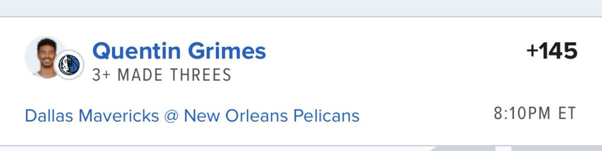 VacayBets's tweet photo. Rockin with grimes with Kyrie out! https://t.co/PrkYwh63Lx