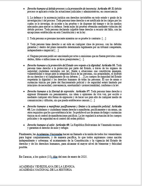 AVeLengua's tweet photo. Las Academias Nacionales, en cumplimiento de sus deberes legales y reglamentarios, expresan su solidaridad con la angustia del pueblo venezolano, ante la toma de posesión presidencial realizada en ausencia de la publicación de los resultados oficiales desagregados por el CNE. https://t.co/8JNKUamvS6
