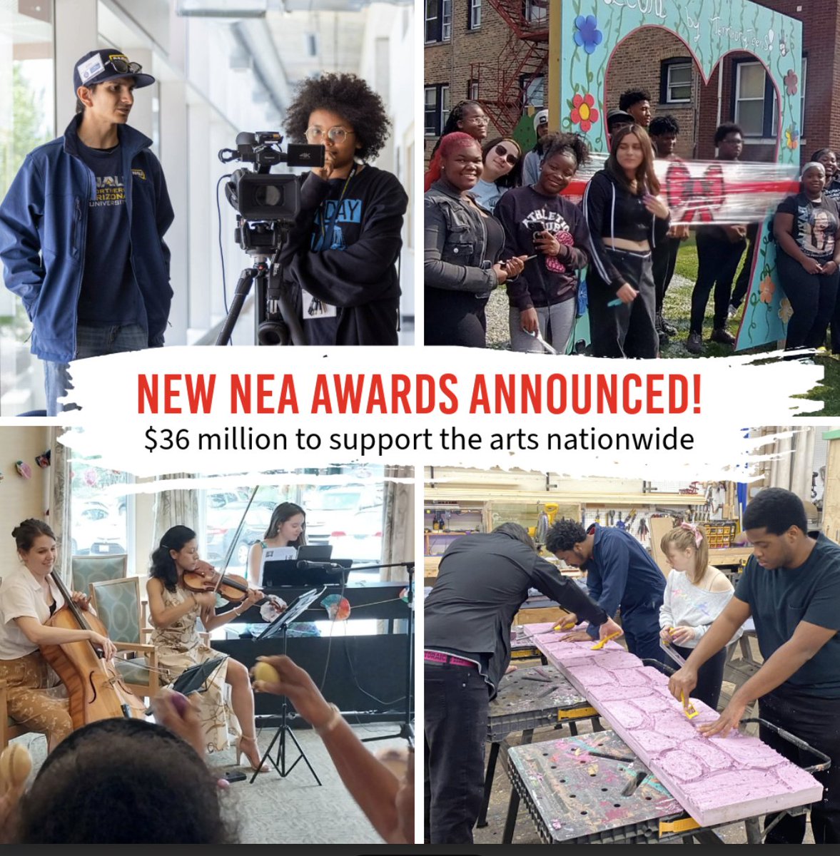 We are honored to receive a $25,000 National Endowment for the Arts grant to support our historic Core Residency program for 2025! 

SO GRATEFUL for this essential support that allows us to host extraordinary creators free of charge!