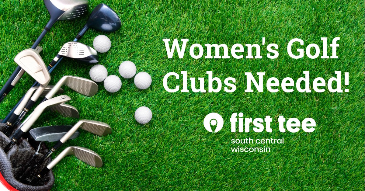 FirstTeeSCW's tweet image. We are so appreciative of the women's golf club donations we've received. However, we are still in need. A local high school would like to start a girls golf team, but is in need of equipment. We can accept donations at our location during business hours: 2819 Royal Ave, Madison.