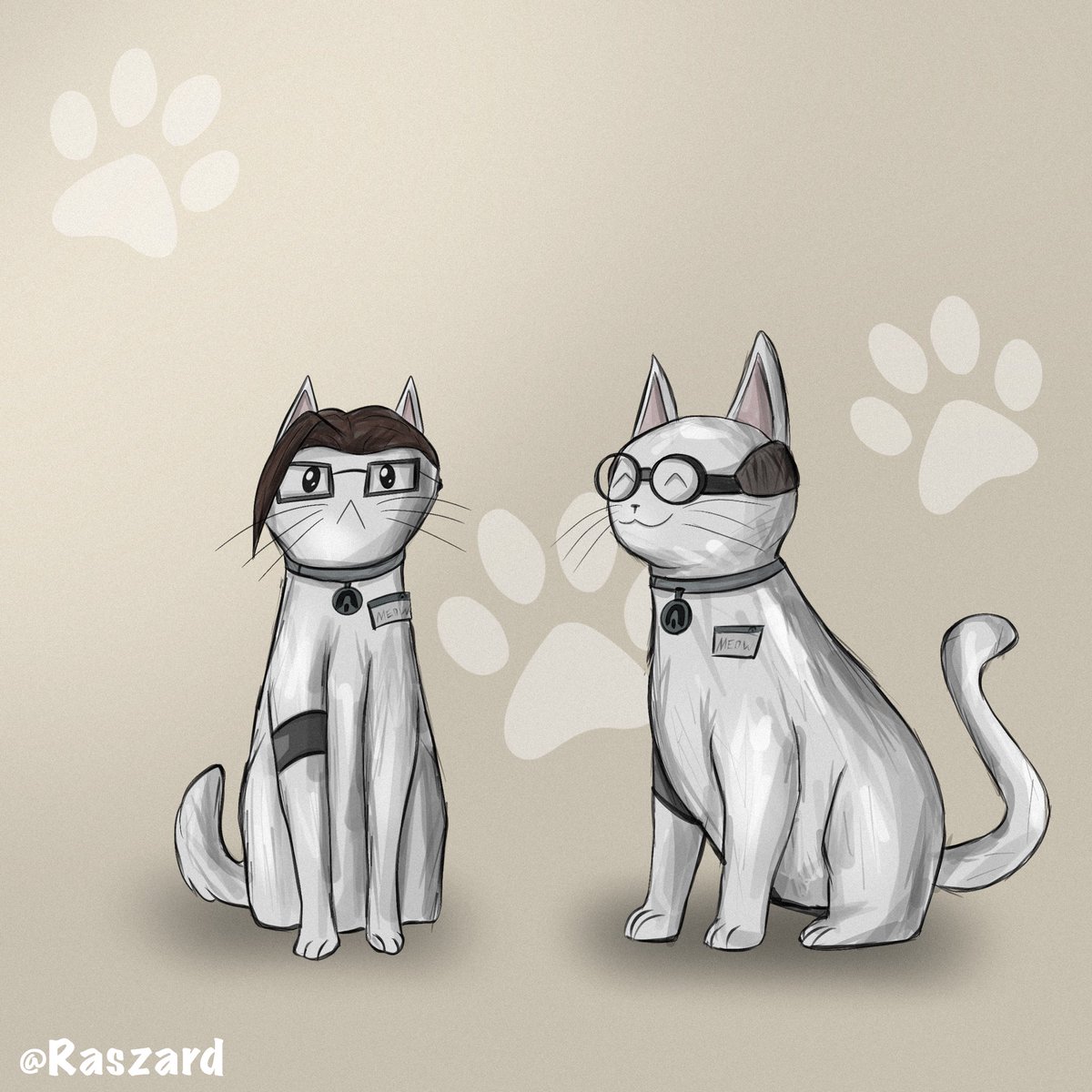 raszard's tweet image. Abe &amp;amp; Janet (kitties)

#AbioticFactor