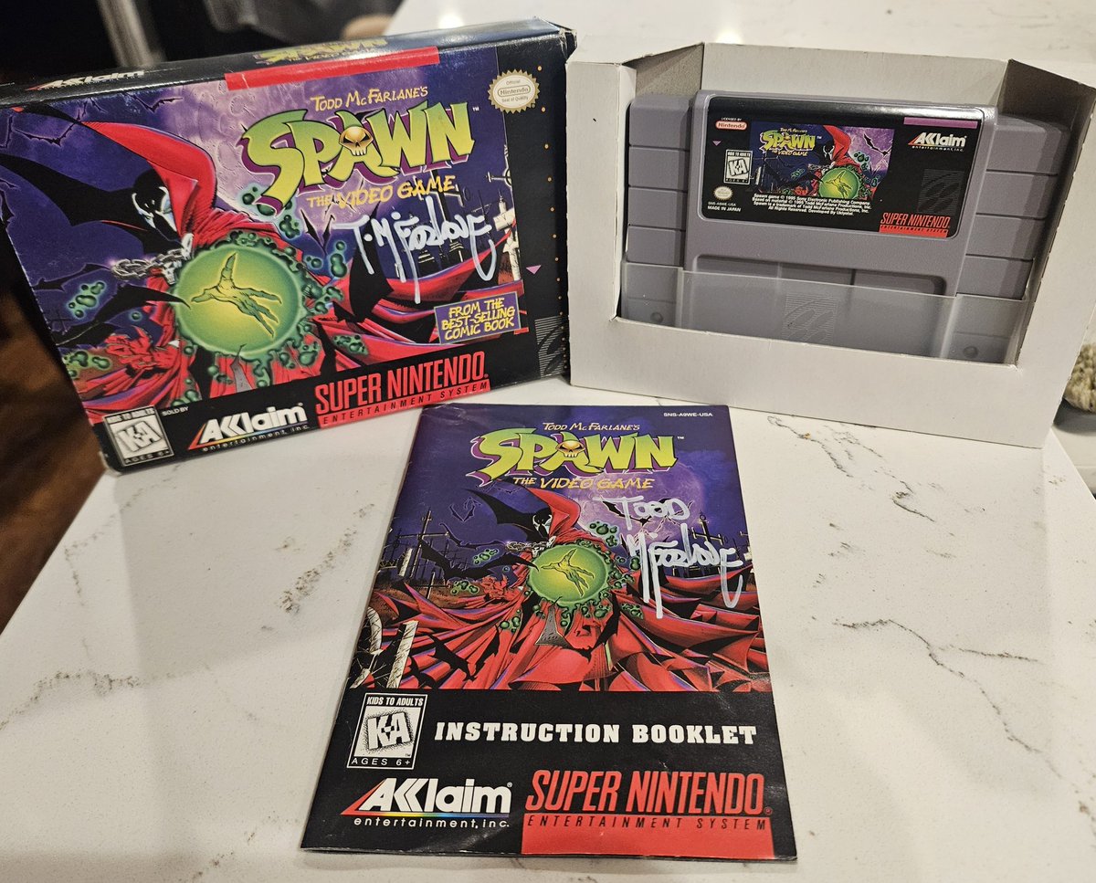 Think i might have the only <a href="/Todd_McFarlane/">Todd McFarlane</a> Signed super nintendo case ever. All thanks to <a href="/OddKeyNFT/">OddKey</a> redemptions and insane #nft #utility