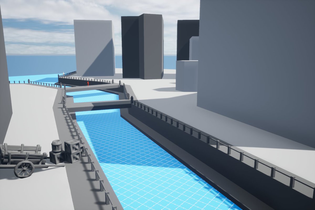 VoidBlade_'s tweet photo. Throw back to the start of my old school #thief #blockout. I really need to go back and redo some of this level.#leveldesign https://t.co/1U5epqoZHv