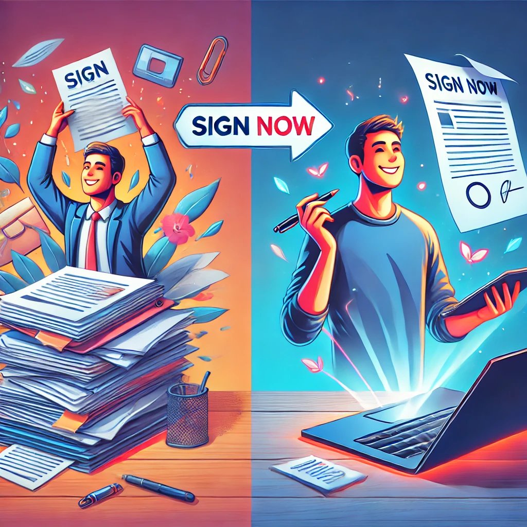 OpenSignHQ's tweet image. Still struggling with paper and pen to sign documents? 📝😩
Make the switch to OpenSign and experience hassle-free digital signatures! ✨✅ #DigitalTransformation #OpenSign #docusign #productivity