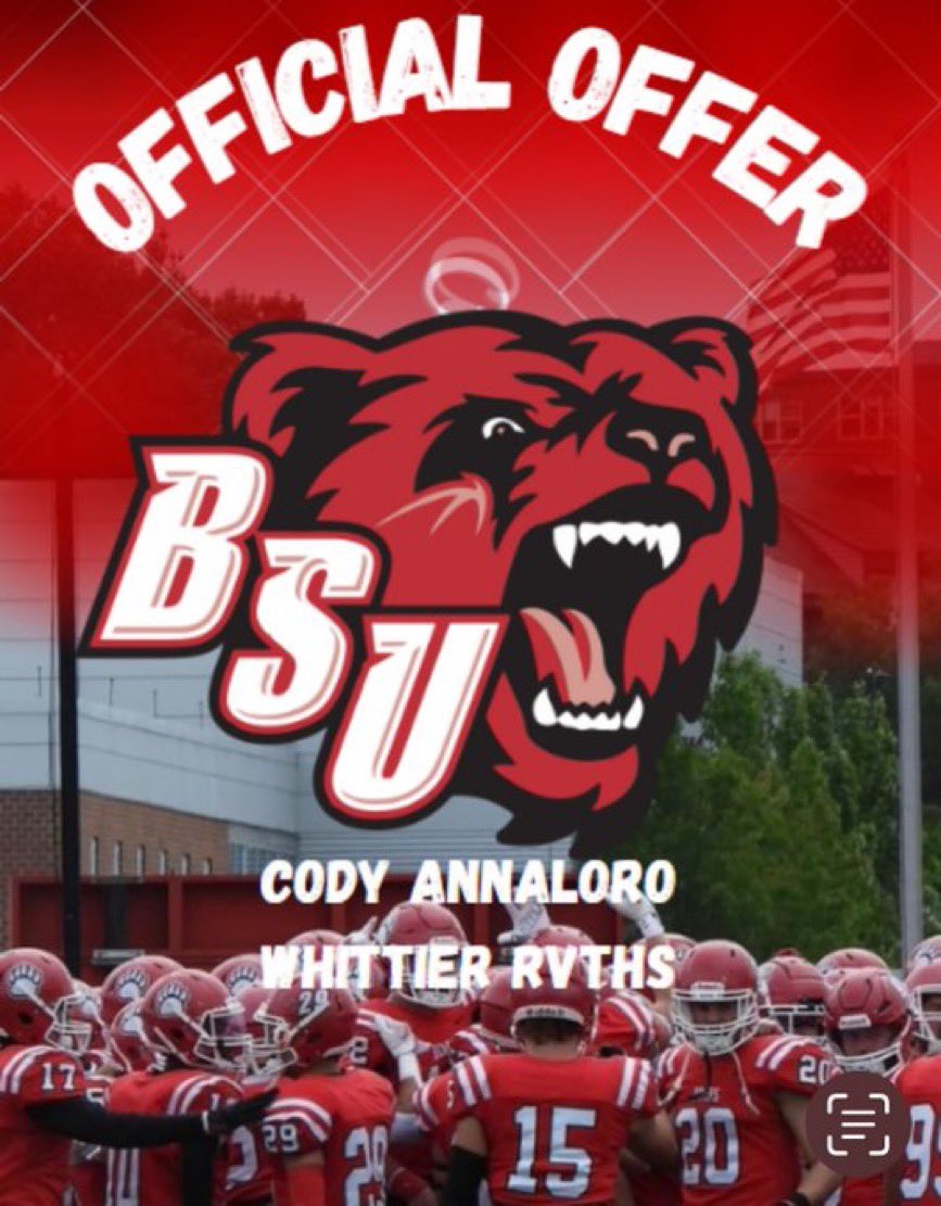 Cody Annaloro (@cody_a1234) on Twitter photo Thankful to receive an offer from <a href="/BSU_Football_/">BSU Football</a> Big thanks to <a href="/JosephVerria/">Joseph Verria</a>
<a href="/PactPerformance/">Pact Performance</a> Thankful to receive an offer from <a href="/BSU_Football_/">BSU Football</a> Big thanks to <a href="/JosephVerria/">Joseph Verria</a>
<a href="/PactPerformance/">Pact Performance</a>