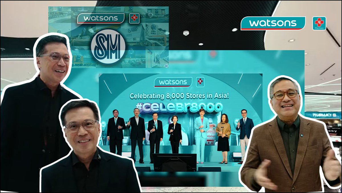 WatsonsPH's tweet photo. Featured in the newest episode of #SMInFocus - Asia's number one health and beauty brand, Watsons, featuring our very own Regional Managing Director, Robert U. Sun.
Discover why Watsons has become every Filipino's trusted choice for both health and beauty. π
Learn how we've been putting smiles on our customers' faces since 2002.
Watch here: https://t.co/kKhRBsVBAE
#WatsonsPH