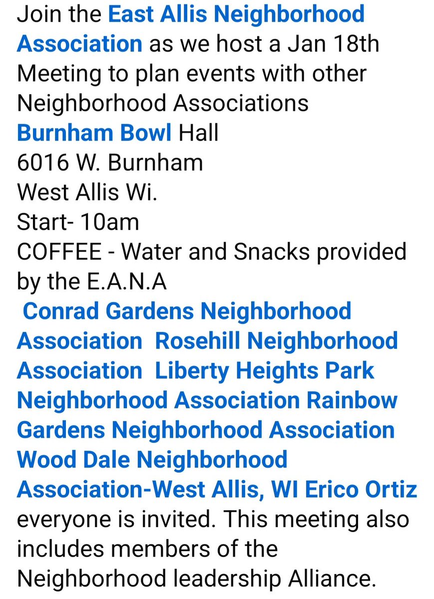 jonnyhammer66's tweet photo. All West Allis neighborhoods are invited https://t.co/ah2rAR5iGi