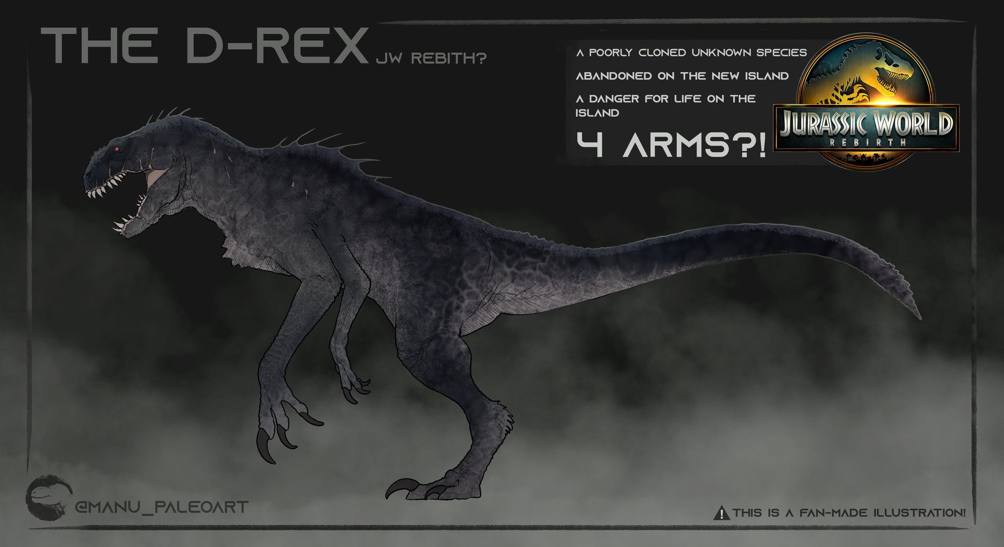 Jurassic World Diabolus Rex Indominus Rex (Canon)/Mat Content World