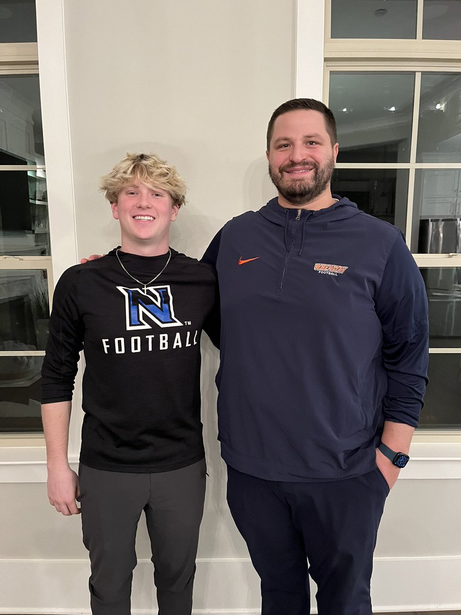 Thanks <a href="/Coach_JScott/">Jesse Scott</a> for the visit tonight. Enjoyed talking football and hearing more about the <a href="/WheatonFB/">Wheaton Football</a> program!
@NHSRECRUITINGDC @wcsNHSpd @wcsNHSpc