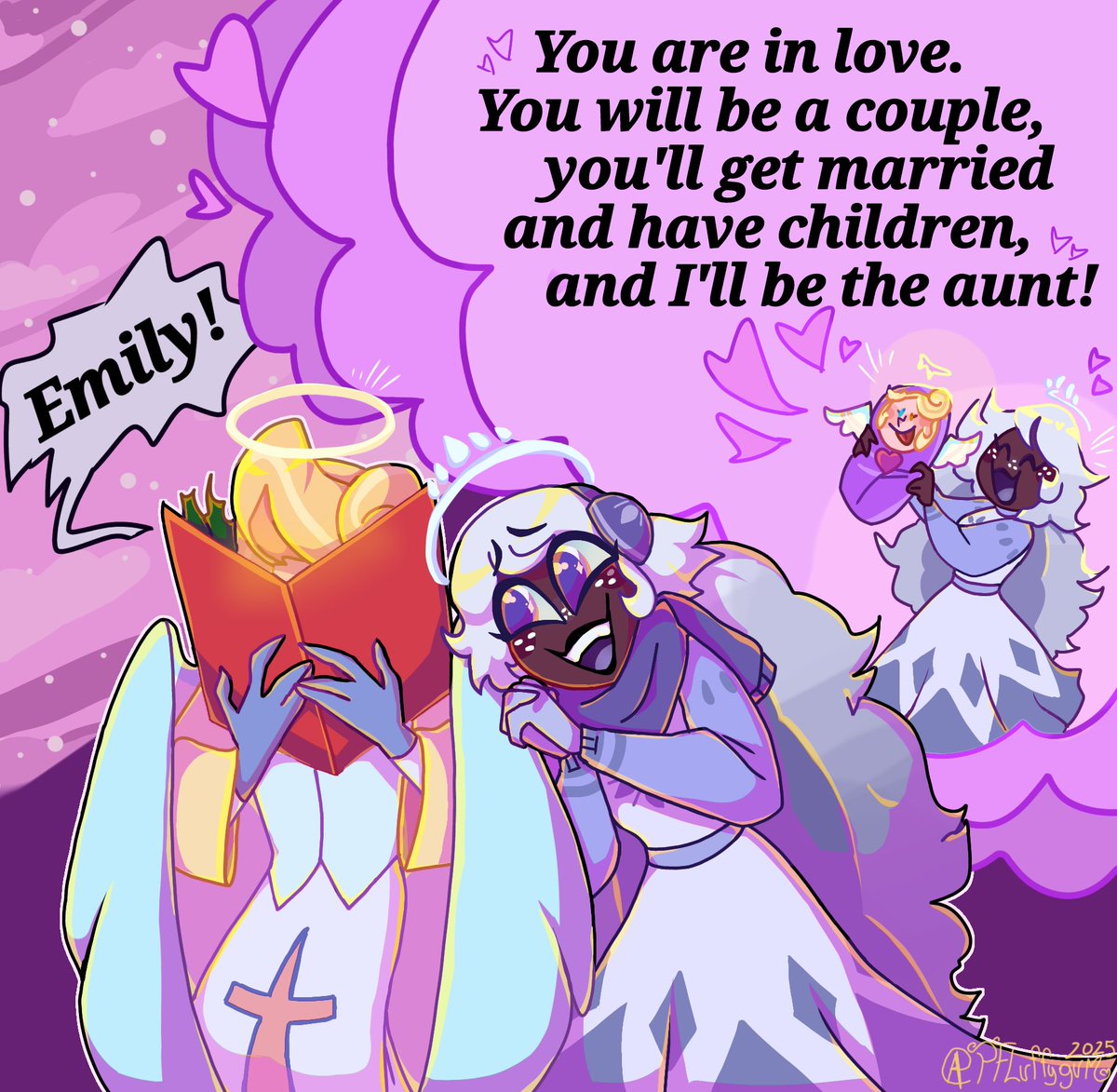 Emily wants to be an aunt!🤭 #HazbinHotel #HolyGates