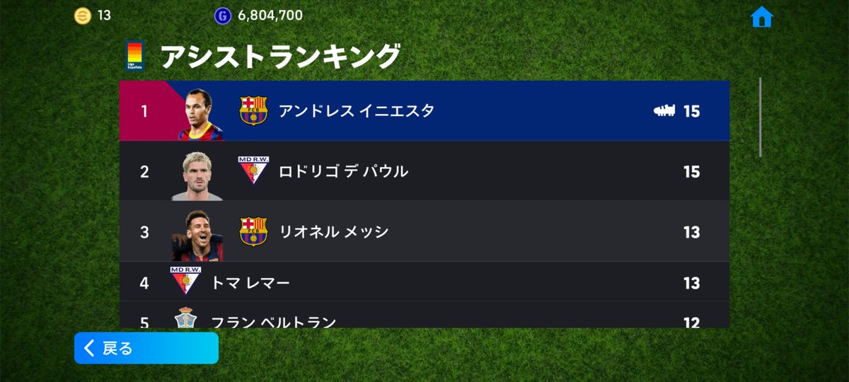 dynast1224's tweet photo. 初のマイリーグCPU難易度レジェンド無敗優勝🏆

ペップバルサのタレントデザインの調整が終わりました。卒論が終わったあとの次のフェーズはDiv.1いっときます。暫くプレーはおやすみ。イーフトは動画編集に集中します👍 https://t.co/Jod6zCHg3O