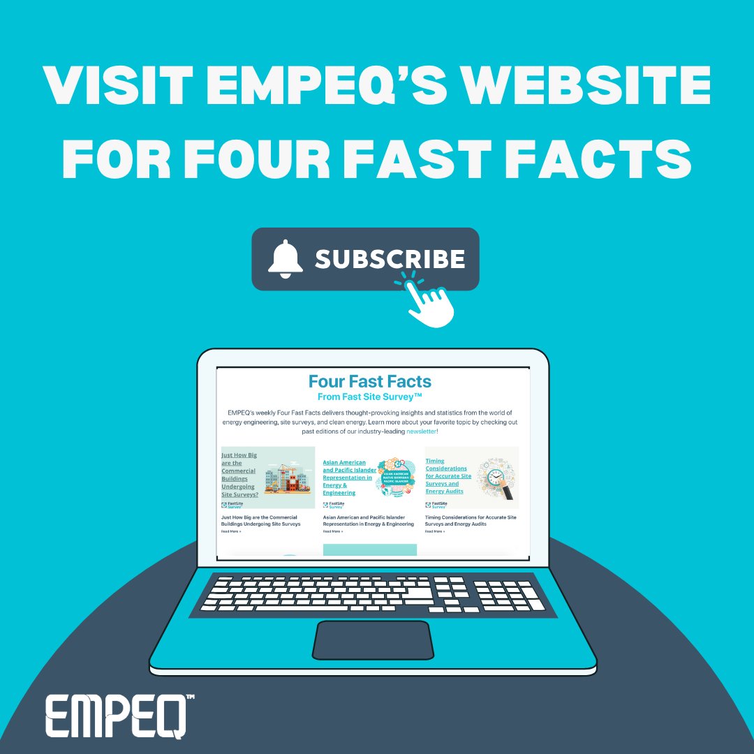 EmpowerEquity's tweet image. Kick off the new year with fresh insights! Join EMPEQ’s Four Fast Facts newsletter &amp;amp; get weekly updates on energy engineering, clean tech, &amp;amp; site surveys. Stay informed with data-driven trends &amp;amp; expert analysis: empeq.co/fast-facts/

#FourFastFacts #WeeklyUpdates #Energy