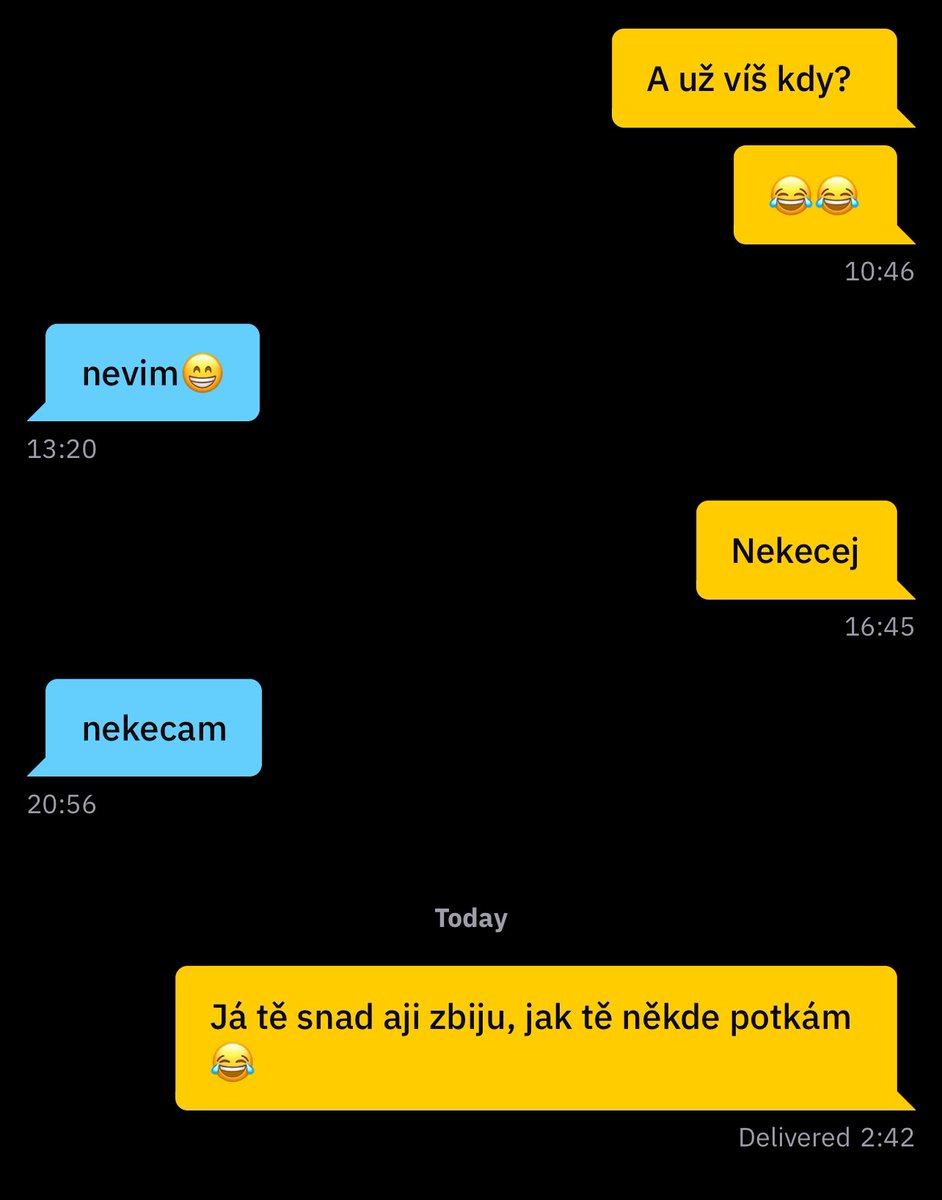 Mujsvethracek's tweet photo. Né, že bych byl typ, co vyvíjí nátlak, aby bylo jasno! https://t.co/j6FH9puY6R