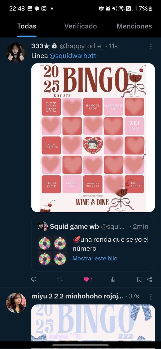 squidwarbott's tweet photo. PUNTOS 

222: 70
456: 80
120: 50
333:50
230:10

sowon es sunwoo pero se me corrigio mildis 🙏🙏 https://t.co/Do91ZT1E8O