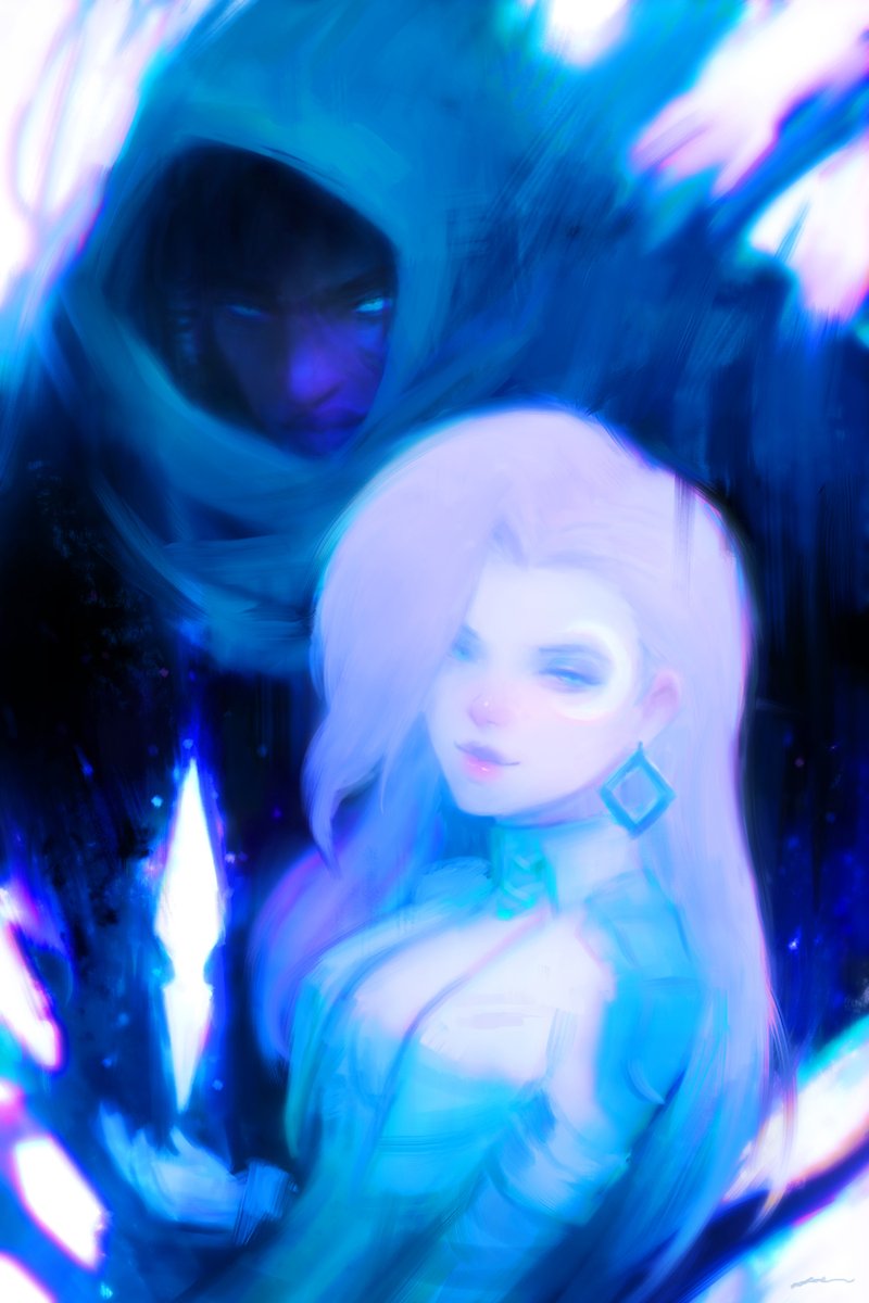 artofchow's tweet photo. cloak and dagger (marvel rivals) https://t.co/n6ctRwVJZ4
