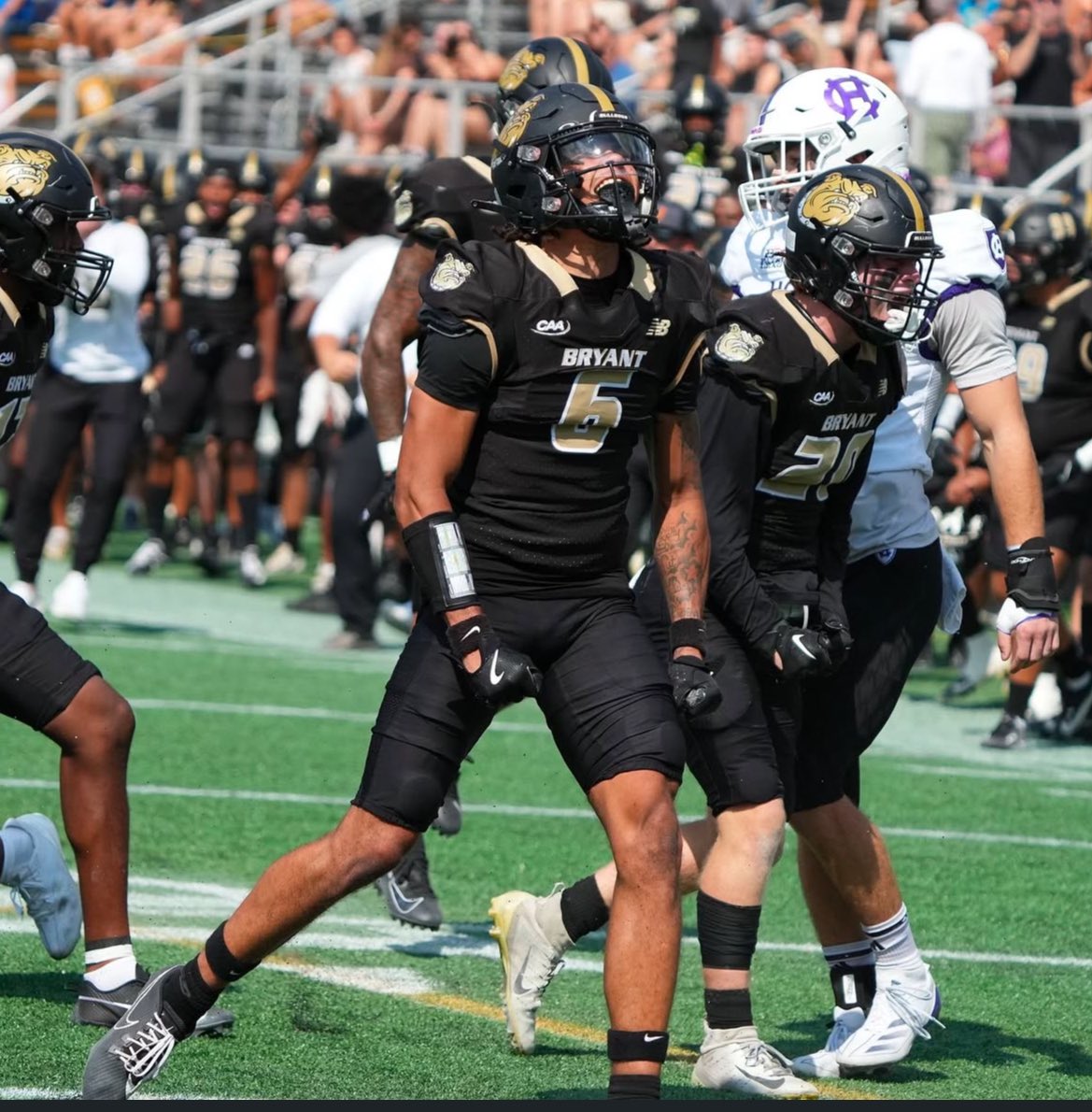 Omaris “O” McMiller Jr. (@omarismcmiller) on Twitter photo After a great conversation with Coach <a href="/WhoisCoachJones/">Eugene Jones IV</a> I am blessed to receive a division 1 offer from Bryant University!
<a href="/CMerrittMT/">Chris Merritt</a>
<a href="/ACoachKing/">Antonio King</a>
<a href="/BlueONBlue_15/">A.J. Blue</a>
<a href="/CoachDDavis2/">“Ol” Ball Coach Davis (dylandavis1793@gmail.com)</a>
<a href="/JordanFalconsFB/">Jordan Falcons</a>
<a href="/MohrRecruiting/">Brian Mohr</a> After a great conversation with Coach <a href="/WhoisCoachJones/">Eugene Jones IV</a> I am blessed to receive a division 1 offer from Bryant University!
<a href="/CMerrittMT/">Chris Merritt</a>
<a href="/ACoachKing/">Antonio King</a>
<a href="/BlueONBlue_15/">A.J. Blue</a>
<a href="/CoachDDavis2/">“Ol” Ball Coach Davis (dylandavis1793@gmail.com)</a>
<a href="/JordanFalconsFB/">Jordan Falcons</a>
<a href="/MohrRecruiting/">Brian Mohr</a>