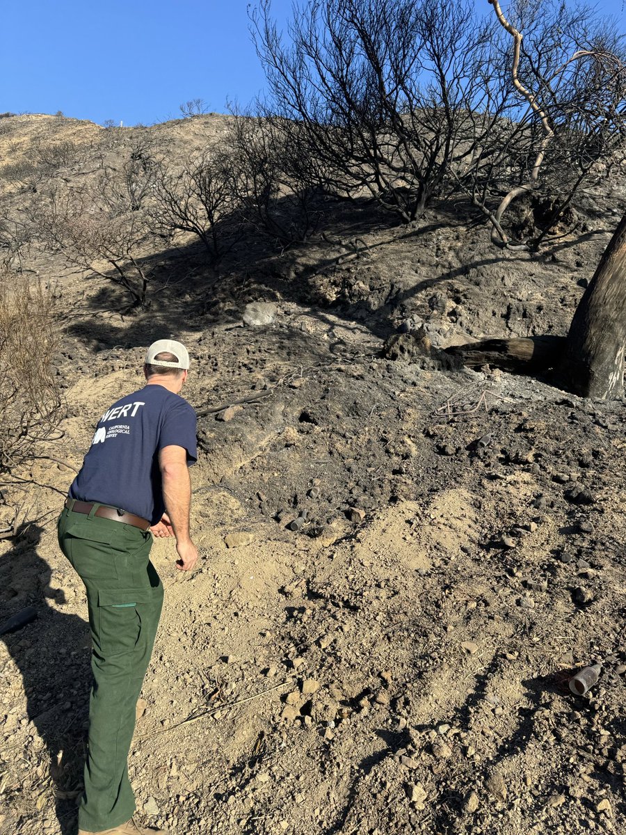 CalConservation's tweet photo. California remains committed to recovery in #LosAngeles after the devastating fires.

Today, Secretary @WadeCrowfoot, CalConservation Director @JenLucchesi, State Geologist &amp; the WERT team visited burn sites to address post-fire hazards to keep communities safe. 

@CAGeoSurvey https://t.co/RY813huxsG