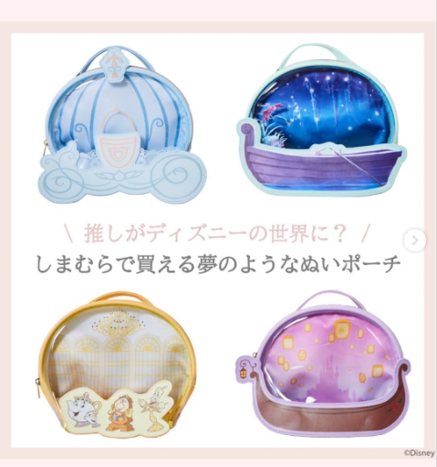 しまむら ちはる ディズニー アナ雪 戴冠式 エルサ アナ ポーチ セット