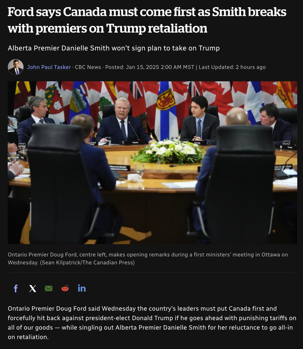 Alberta Premier Danielle Smith is doing the right thing by not signing-on with the embarrassing Clown Show in Ottawa who are about to sink Canada's economy.

So that Alberta doesn't go down with the ship, <a href="/ABDanielleSmith/">Danielle Smith</a> should immediately announce:

1) That Alberta is pursuing