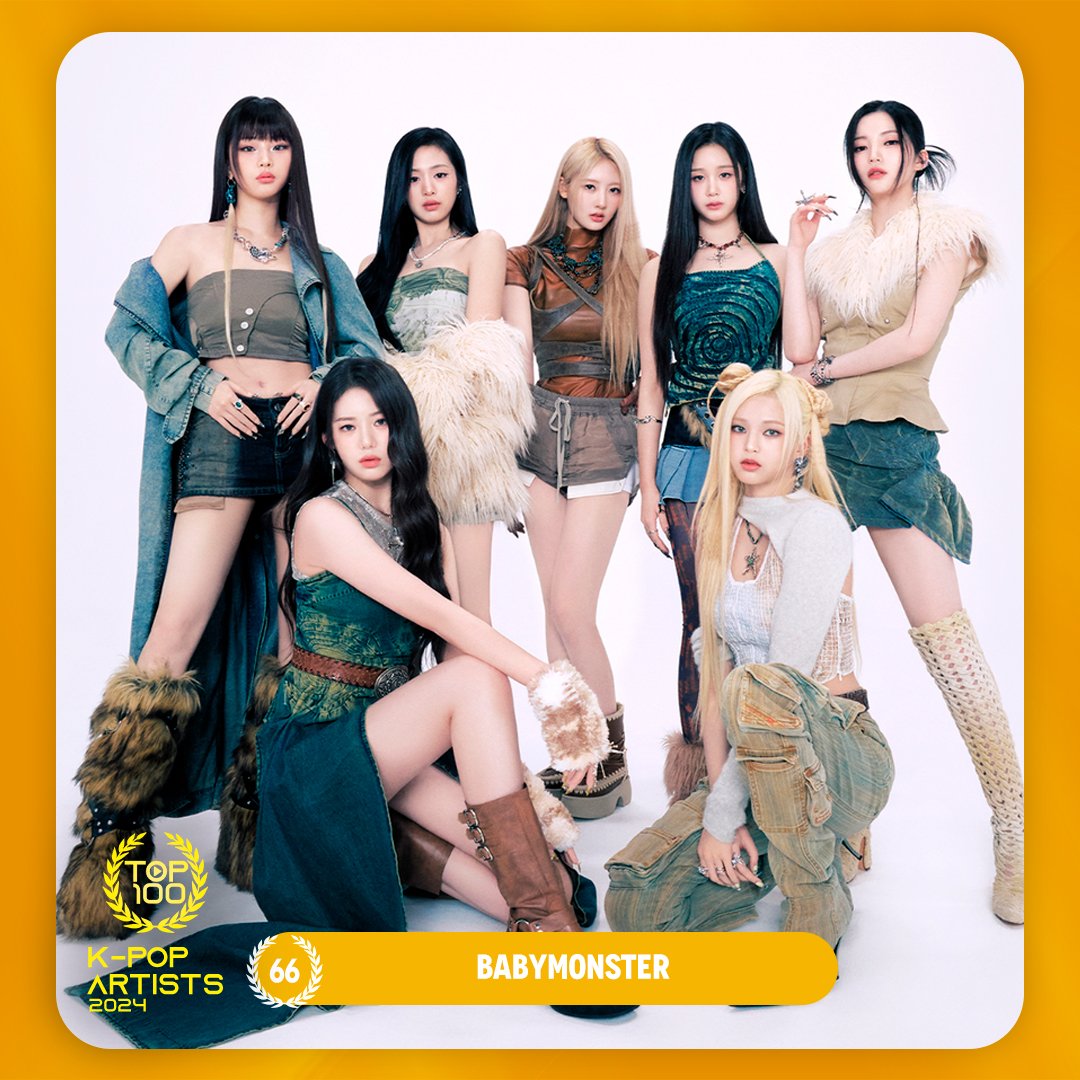 TOP 100 – K-POP ARTISTS 2024

#66 BABYMONSTER

Congratulations! 🎉
