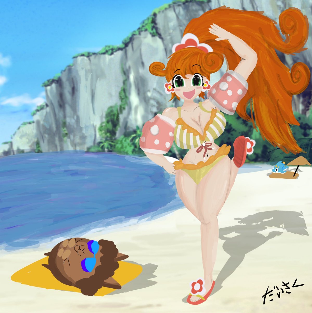 Seashore kai (The cuatrilogy is done) #art #TheBattleCats