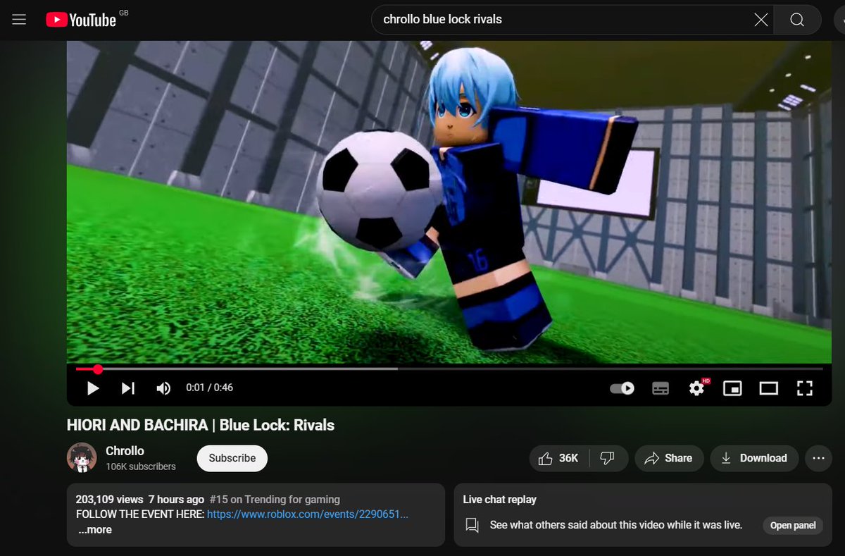 TRENDING + VIRAL IN 7 HOURS?!📈✅

Created another BANGERR showcasing Hiori and Bachira for BLUE LOCK: RIVALS! In under 7 hours the video is now number #15 ON TRENDNG, WITH OVER 200K+ VIEWS! He also has 100k subs Praise Be to God
Edited by me
FOLLOW + RT💎✨