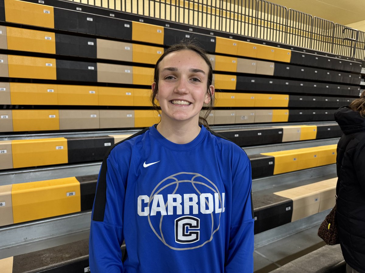 Sam Wort (@samwort_) on Twitter photo Congratulations to The Farmers Bank and Hoosierland TV player of the game Jillian Salts! Salts led the way in scoring with 20 points and was key on defense picking up a handful of blocks and steals.
<a href="/Carroll_GBB/">Carroll Girls Basketball</a> <a href="/CarrollJrSrHigh/">Carroll Athletics</a> Congratulations to The Farmers Bank and Hoosierland TV player of the game Jillian Salts! Salts led the way in scoring with 20 points and was key on defense picking up a handful of blocks and steals.
<a href="/Carroll_GBB/">Carroll Girls Basketball</a> <a href="/CarrollJrSrHigh/">Carroll Athletics</a>