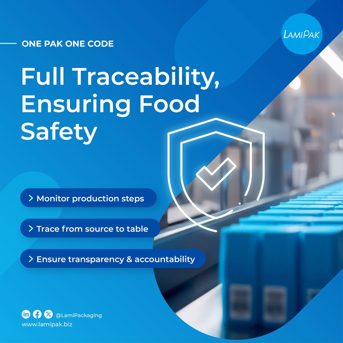 Monitor Production Steps: A simple scan of the QR code on each package unlocks a wealth of information. We can effortlessly access details about the product's origin, manufacturing process, and even nutritional information. 

Learn more:  qr.me-qr.com/SdA2FupU