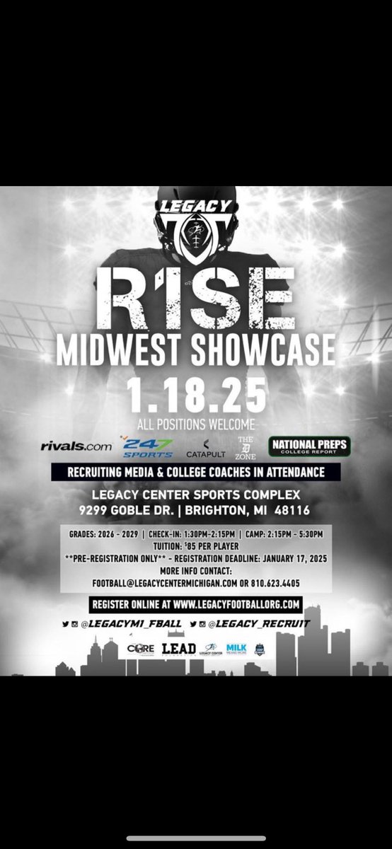 Hassan Hoballah (@hoballah26) on Twitter photo Excited to be at the legacy showcase on the 18th! Thank you <a href="/Bryan_Ault/">Bryan Ault - Midwest Scout</a> for the invite! <a href="/AllenTrieu/">Allen Trieu</a> <a href="/TheD_Zone/">The D Zone</a> <a href="/MIexposure/">Michigan exposure</a> <a href="/247Sports/">247Sports</a> Excited to be at the legacy showcase on the 18th! Thank you <a href="/Bryan_Ault/">Bryan Ault - Midwest Scout</a> for the invite! <a href="/AllenTrieu/">Allen Trieu</a> <a href="/TheD_Zone/">The D Zone</a> <a href="/MIexposure/">Michigan exposure</a> <a href="/247Sports/">247Sports</a>