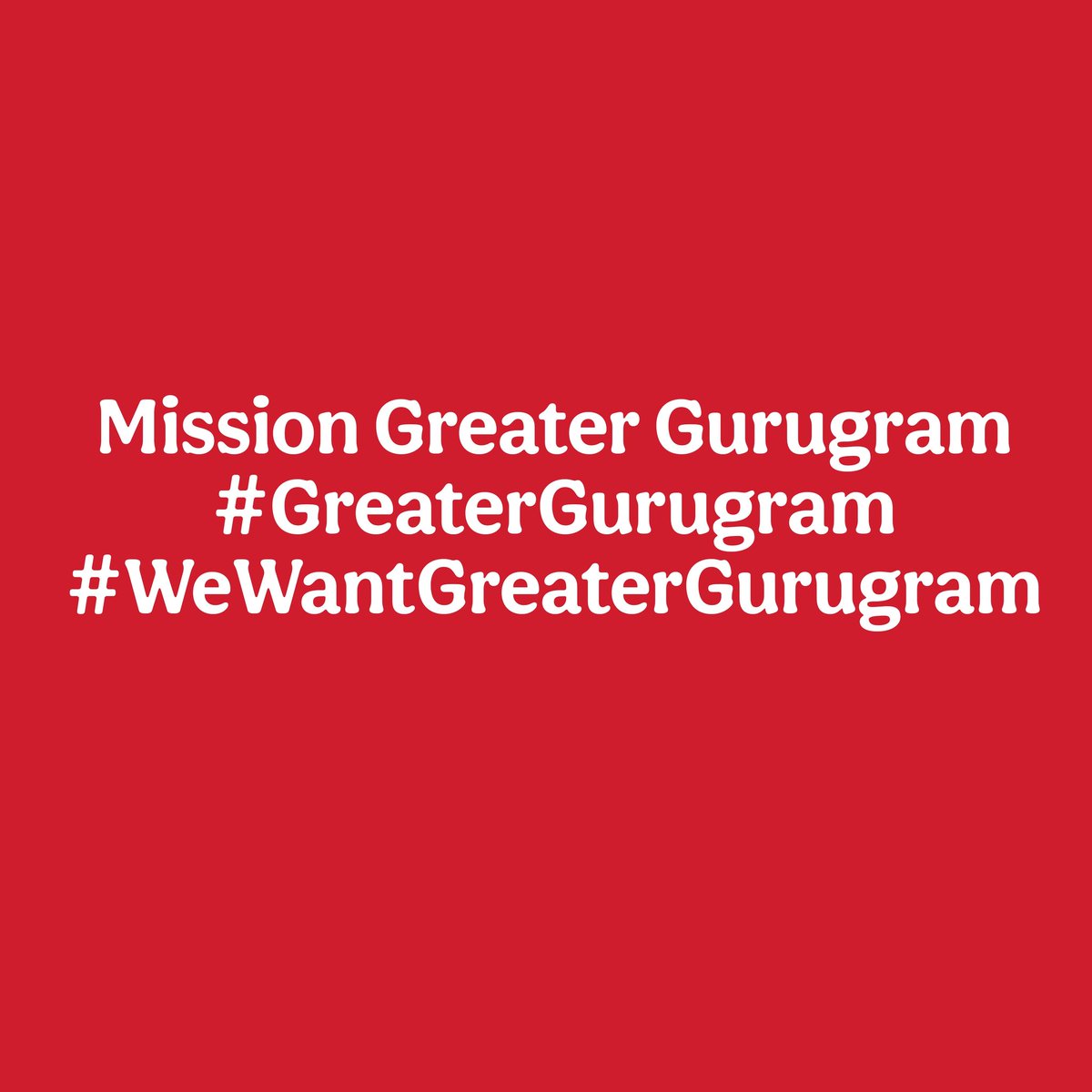 ग्रामीण गुरुग्राम क्षेत्र को जिला स्तरीय सरकारी सुविधा सही तरीके से नहीं मिल पा रही है।इसलिए यहां की जनता चाहती है कि ग्रामीण गुरुग्राम क्षेत्र को ग्रेटर गुरुग्राम नाम से अलग जिला बनाकर इसका मुख्यालय क्षेत्र के मध्य स्थित पटौदी को बनाया जाएं।
#GreaterGurugram 
#HeadquarterPataudi