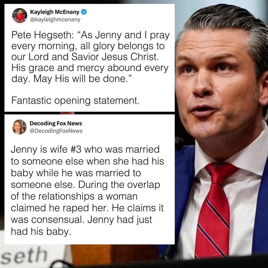 1_6_4_3's tweet photo. @PeteHegseth @kayleighmcenany 

Shut your fucking mouths. https://t.co/ppDwK9IQV7