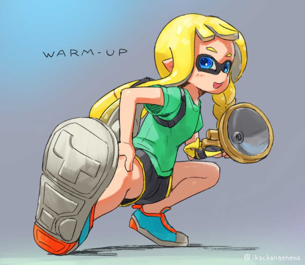 イカちゃんの準備運動
Inkling girl warm-up 
