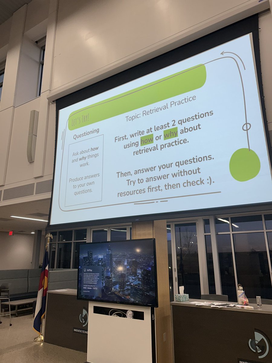 Another great night in the Science of Learning Collaborative! We did some work around elaboration and using elaborative interrogation strategies to dig deeper tonight. #StVrainStorm #RetrievalPractice <a href="/SuzannahEvans2/">Suzannah Evans</a> <a href="/StVrainOPD/">St. Vrain OPD</a>