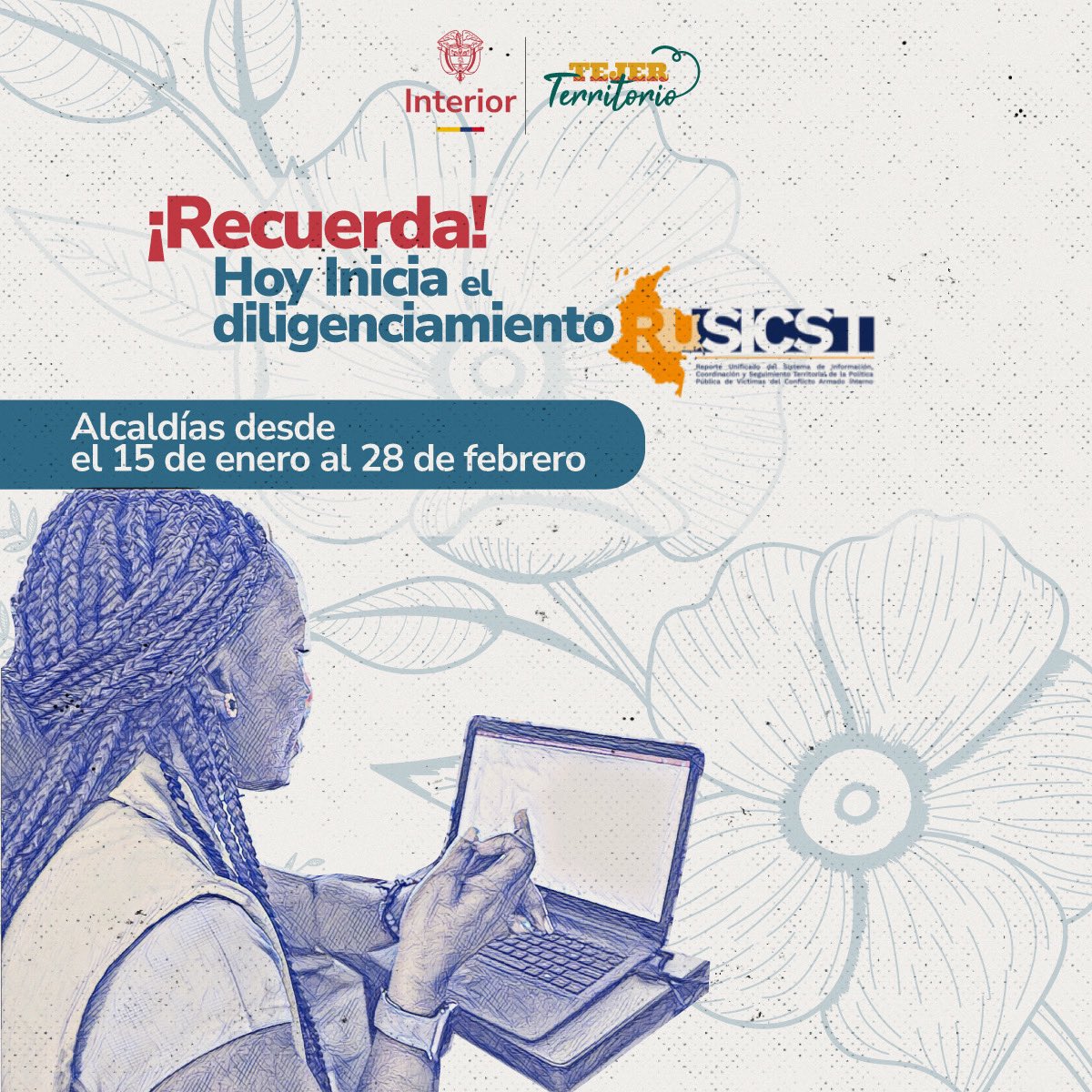 MinInterior's tweet photo. 📢 ¡Conoce el RUSICST! 🤝
El #RUSICST (Reporte Unificado del Sistema de Información, Coordinación y Seguimiento Territorial) es la herramienta clave para conocer el avance de la implementación de la Política Pública de Víctimas del Conflicto Armado en los territorios. 🇨🇴 https://t.co/J7rlUWRmIz
