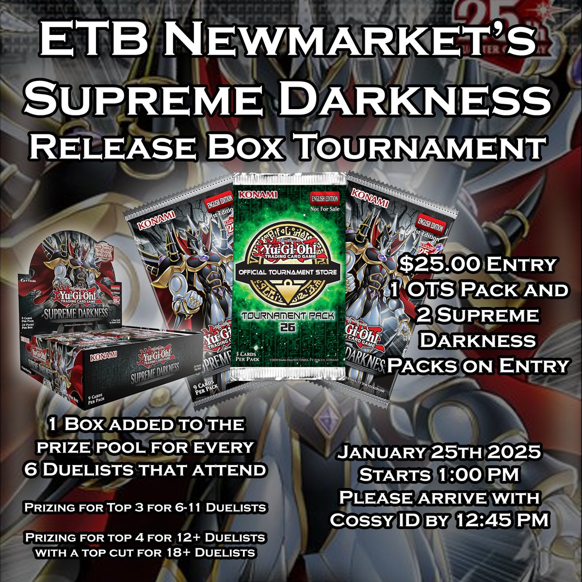 Enter The Battlefield (@enterthebattle1) on Twitter photo Attention Yu-Gi-Oh! Players
We are happy to announce that we will be hosting a Box Tournament for the next set so get ready and come have some fun! Attention Yu-Gi-Oh! Players
We are happy to announce that we will be hosting a Box Tournament for the next set so get ready and come have some fun!