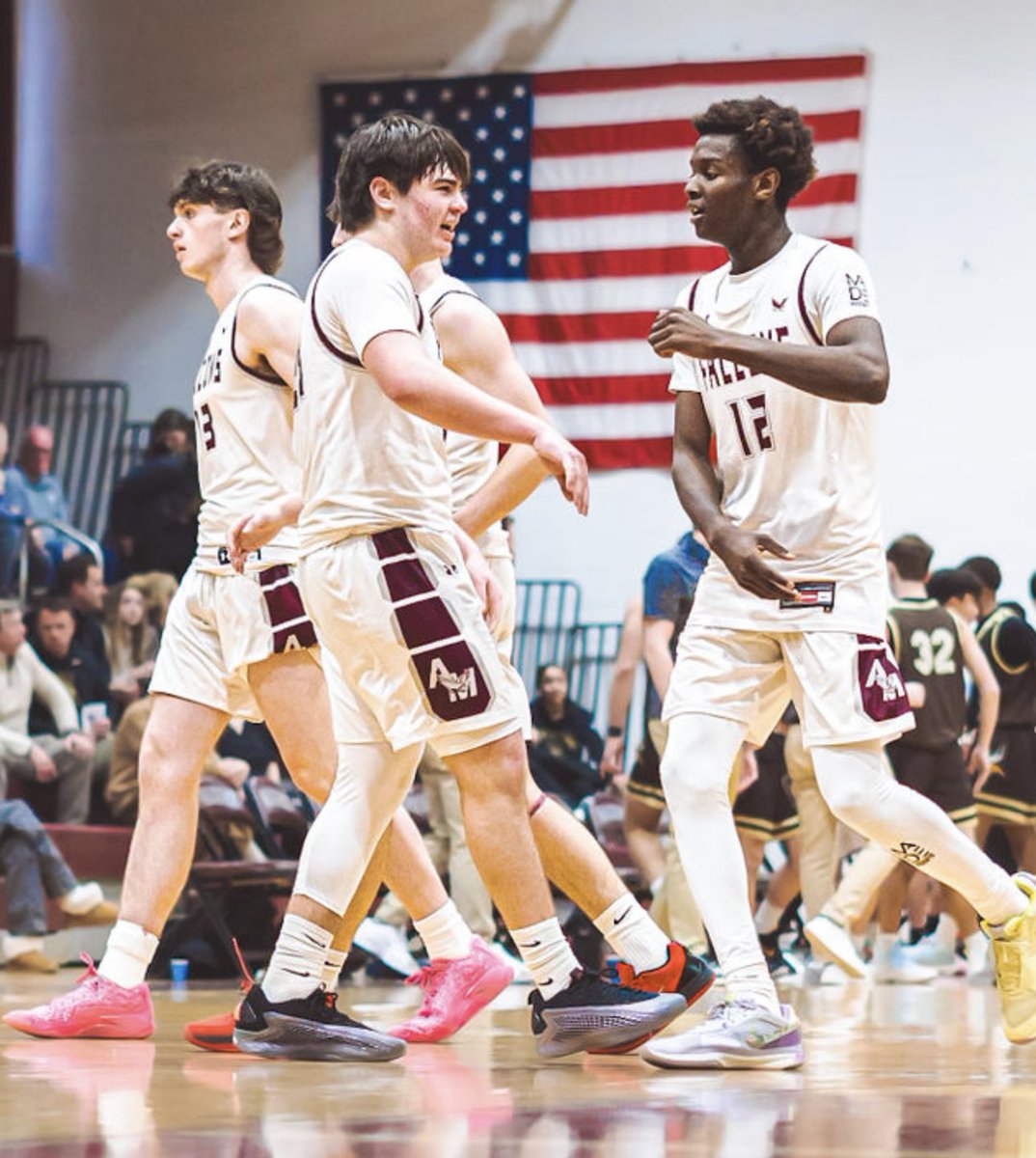 4 straight wins as we knock off Hastings! Falcons were led today by Ethan Senatus, Ray Facinelli and Michael Toolan with 15, 10 and 10 respectively! Our next game is this Friday 6:45 <a href="/AMHSOfficial/">Albertus Magnus HS - Official</a> as we take on Dobbs Ferry! Come support the squad!