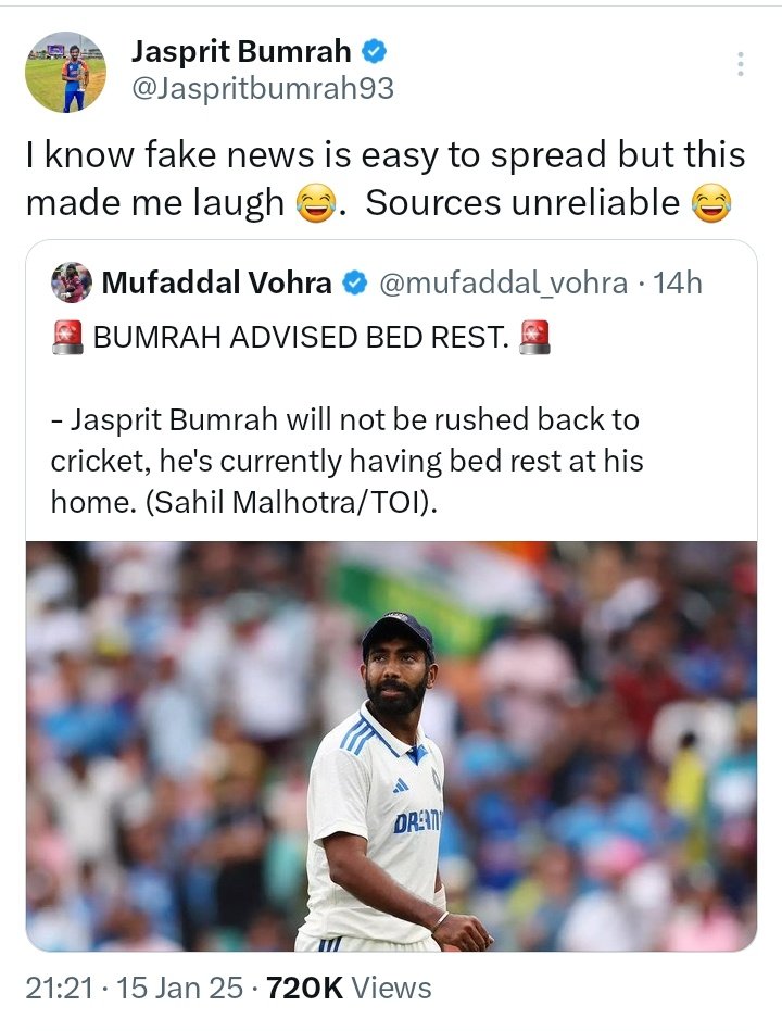 PRINCEš¦
SHARMAā“āµ (@imprince017) on Twitter photo When <a href="/Jaspritbumrah93/">Jasprit Bumrah</a> kicked <a href="/mufaddal_vohra/">Mufaddal Vohra</a> in the back, he deleted the post and ran away Chkolis PR..MDCš When <a href="/Jaspritbumrah93/">Jasprit Bumrah</a> kicked <a href="/mufaddal_vohra/">Mufaddal Vohra</a> in the back, he deleted the post and ran away Chkolis PR..MDCš