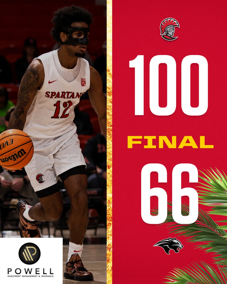UTampaMBB's tweet photo. 🔥SPARTANS WIN🔥

Tampa drops 100+ points for the fifth time this season⚡️

#TampaMBB #StandAsOne🛡️ https://t.co/nnVRe1HbTN