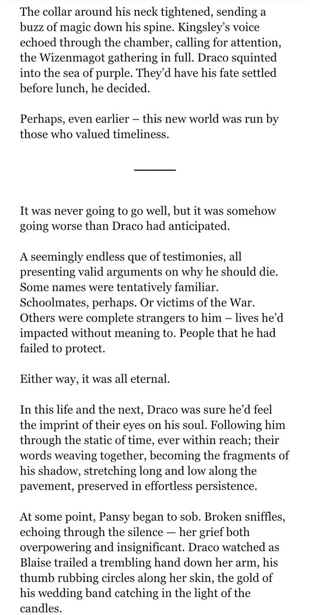 a mark on the skin, a mark on the soul — 3.2k words, #dramione #dhr #dhrtwt #hermionegranger #dracomalfoy

(1/4)