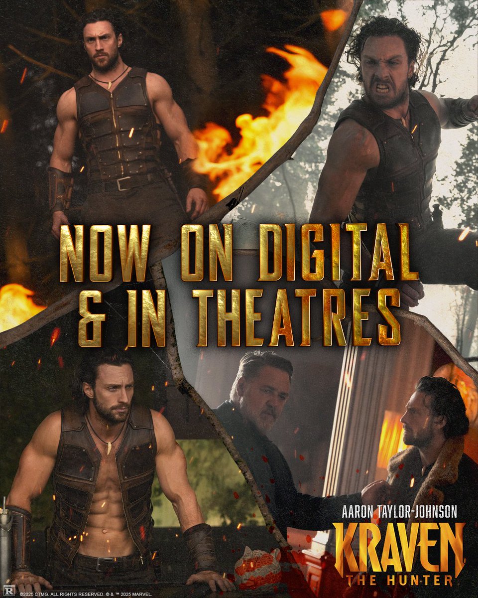 Experience the thrill of the hunt at home.

#KravenTheHunter is Now on Digital &amp; In Theatres: bit.ly/WatchKravenThe…